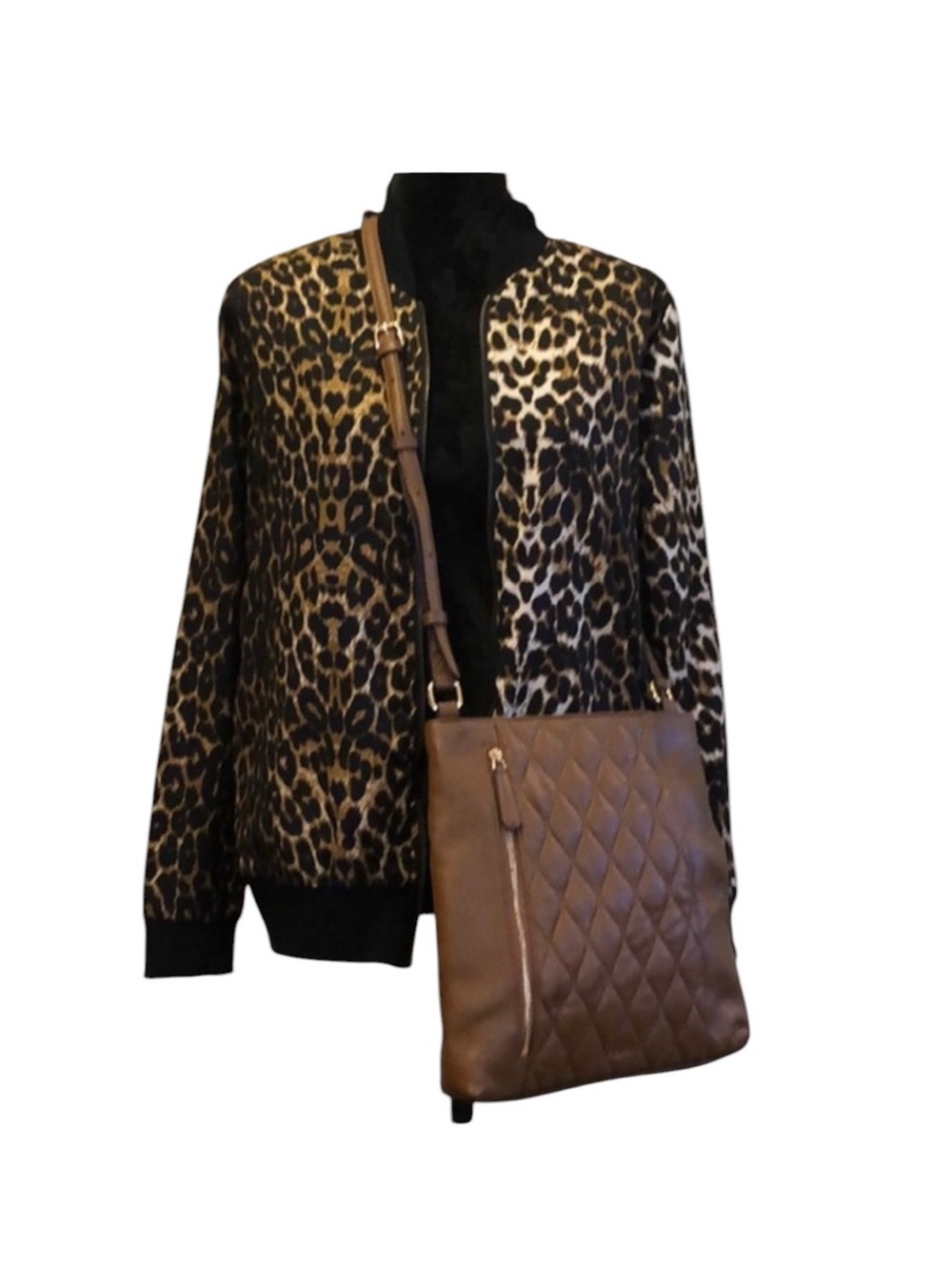 Vera Bradley Quilted Leather Crossbody Bag